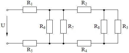 схема соединения элементов электрической цепи