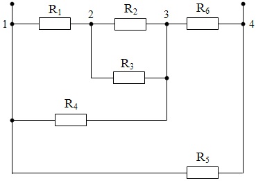 схема соединения элементов электрической цепи