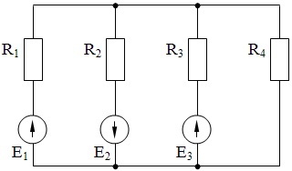 схема соединения элементов электрической цепи