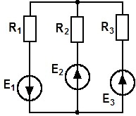 схема соединения трех ветвей с элементами