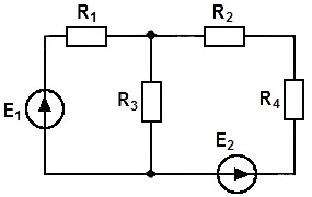 схема соединения элементов электрической цепи