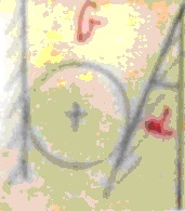 Круглое тело зажато двумя сходящимися плоскостями