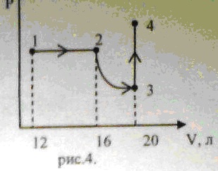 Процесс состоит из изобары и изотермы