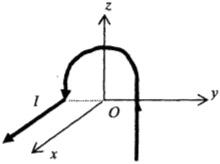 проводник с током имеет вид, как показано на рисунке
