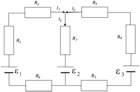 схема соединения элементов электрической цепи