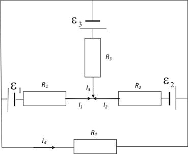 схема соединения элементов электрической цепи