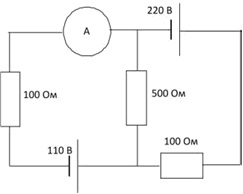 схема соединения элементов электрической цепи