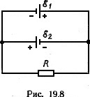 параллельное соединение двух источников ЭДС и резистора