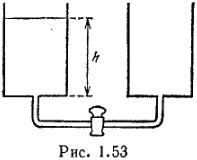 Два бака соединены узкой трубкой