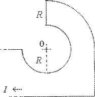 По контуру из тонкого провода течет ток