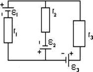 схема соединения элементов электрической цепи