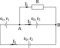 схема соединения элементов электрической цепи