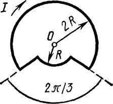 По плоскому контуру из тонкого провода течет ток