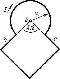 По плоскому контуру из тонкого провода течет ток