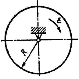 диск вращаться с ускорением