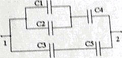 схема содержит батарею конденсаторов