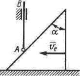 По грани движущейся призмы скользит конец стержня