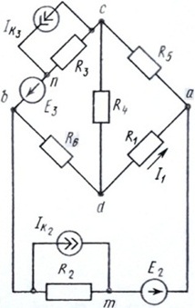 схема соединения элементов электрической цепи