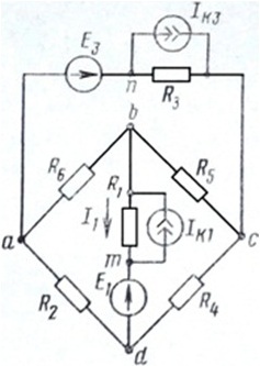 схема соединения элементов электрической цепи