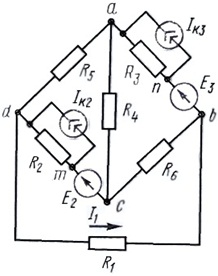 схема соединения элементов электрической цепи