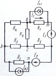 схема соединения элементов электрической цепи