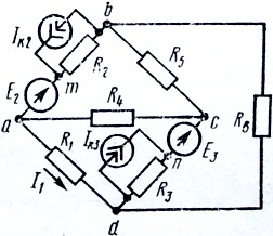 схема соединения элементов электрической цепи