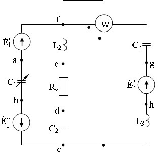 схема соединения элементов электрической цепи