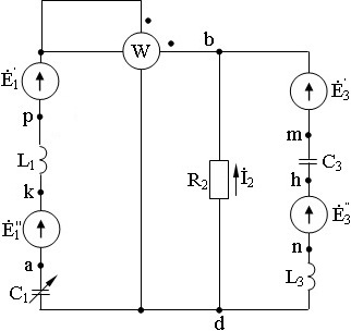 схема соединения элементов электрической цепи