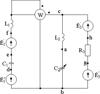 схема соединения элементов электрической цепи