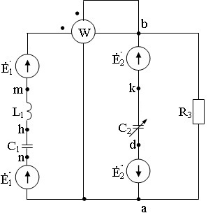 схема соединения элементов электрической цепи