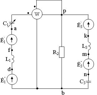 схема соединения элементов электрической цепи