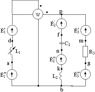 схема соединения элементов электрической цепи
