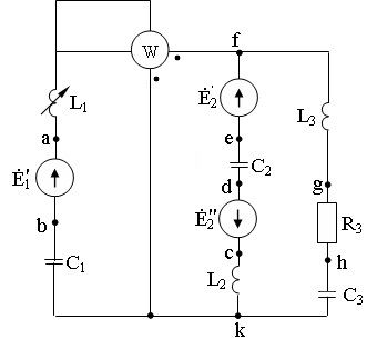 схема соединения элементов электрической цепи