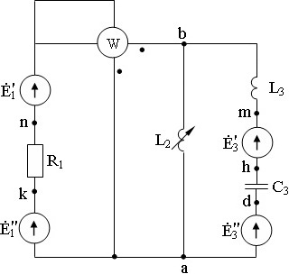 схема соединения элементов электрической цепи