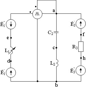 схема соединения элементов электрической цепи