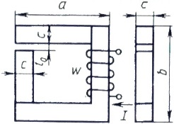 магнитная цепь с воздушным зазором
