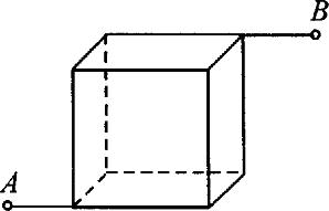 проволочный каркас, имеющий форму куба