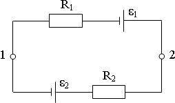 схема соединения элементов электрической цепи
